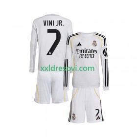 Real Madrid Vinicius Junior 7 Domaći Dječji Nogometni Dres 2025-2026 Dugim Rukavima